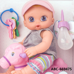 <span class=keywords><strong>ตุ๊กตา</strong></span>เด็ก Lucky Toys ขนาด 13 นิ้ว พร้อมม้าโยก ขวดนม <span class=keywords><strong>กุญแจ</strong></span> และม้าโยกแบบทรอยัน ของขวัญคริสต์มาส - Product Image 2