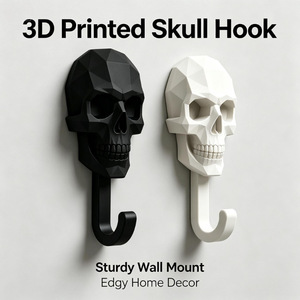 Gancho con Forma de Calavera, Impreso en 3D con Ácido Poliláctico, para el Hogar, Baño, Balcón, Manualidades, Regalo - Product Image 5