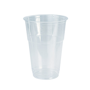 Vasos PLA biodegradables y compostables solo para bebidas frías, transparentes, 400/565 mL, 50 unidades/paquete - Product Image 1