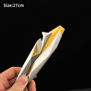 Cuchillo Balisong Valorant Singularity 2.0 <span class=keywords><strong>de</strong></span> 27 cm <span class=keywords><strong>con</strong></span> Funda <span class=keywords><strong>de</strong></span> Cuero, Aleación <span class=keywords><strong>de</strong></span> Zinc, para Juego - Product Image 3