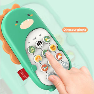 Giocattolo Telefono per Bambini a Forma di Dinosauro Danzante e Agitatore, Giocattolo Musicale Calmante per la Prima Infanzia - Product Image 2