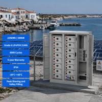 Sistem Penyimpanan Energi Surya LiFePO4 100kW 225KWH Tegangan Tinggi untuk Komersial dan Industri, Sistem Off-Grid dengan Pendingin Udara