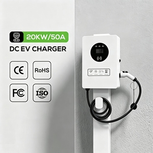 Station de recharge rapide pour voitures <span class=keywords><strong>électrique</strong></span>s CCS2 murale DC 20 kW, solution d'alimentation pratique et peu encombrante, Ethernet/4G - Product Image 1
