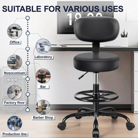 2025 dossier amovible ergonomique d'usine 360 rotation beauté bureau médical chaise de bureau roulant tabouret adapté à divers usages