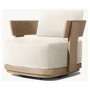 Ngoài trời Hiện Đại Đồ nội thất Patio 360 độ rắn gỗ tếch xoay ghế - Product Image 1