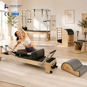 Equipo Comercial de <span class=keywords><strong>Pilates</strong></span> <span class=keywords><strong>Reformer</strong></span> de Madera de Arce para Recuperación Postparto y Moldeamiento Corporal - Product Image 3