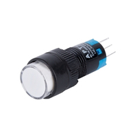 Seri LA39-F Model tombol tekan elektronik LA39-F11F/R 12mm pemasangan lubang mengunci sendiri kabel ikat IP40 3A/250V kepala persegi