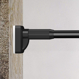 Nouvelle petite barre télescopique réglable pour séchage de vêtements, <span class=keywords><strong>tringle</strong></span> de rangement pour placard, barres <span class=keywords><strong>à</strong></span> serviettes, <span class=keywords><strong>tringle</strong></span> télescopique en métal pour la maison - Product Image 2