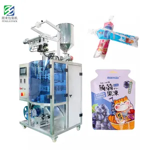 Small Sachet Liquid Stick Jelly Ice Pop Juice Pouch Filling Machines Irregular Shape Packing Machine For Food Factory