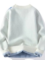 IMA386 Otoño Invierno Hombres Jersey de punto Suéter Cuello redondo Estilo coreano Diseño transpirable de moda y atractivo