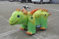 Trottinette électrique animatronique dinosaure à monnayeur pour enfants, modèle de dinosaure pour centre commercial