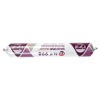 Scellant silicone neutre 600 ml, adhésif structurel imperméable pour la construction, le travail du bois, l'emballage, résistant aux hautes températures