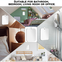 Miroir de douche incassable sans brouillard pour miroir de rasage petite tenture murale Camp vanité maquillage voyage camping miroirs