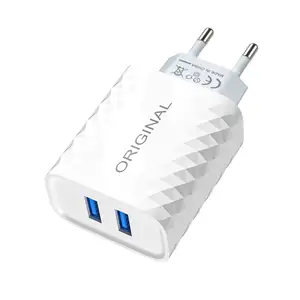 Phone Universal 2.4A 5V 2 USB Charger Fast Wall Charging Adapter US/EU Plug USB Charger For iPhone For Samsung For HTC