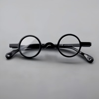 Montures de lunettes rondes rétro tendance pour hommes, en acétate de qualité supérieure, design romantique, vente en gros