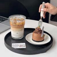Gobelet en verre transparent de 450 ml, tasse à boire à large ouverture avec motif imprimé pour café, jus, lait, boissons