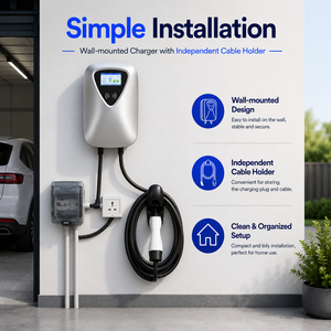 Nouvelle borne de recharge murale AC 11 kW pour véhicules électriques avec protection contre les fuites de <span class=keywords><strong>type</strong></span> B, homologation IP65 CE - Product Image 4