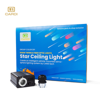 Projecteur d'ambiance étoilé pour toit de voiture, lampe galaxie intérieure, contrôle APP+Télécommande, 265 couleurs, 12V, éclairage de plafond à fibres optiques