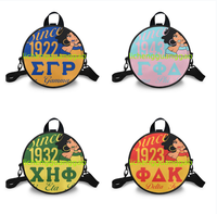 Sac Rond en PU de Haute Qualité pour Femme, Réutilisable, Idéal pour les Sororités, Sac de Week-end Tendance et de Grande Qualité
