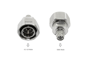 Hochwertiger gerader Stecker für 4, 3-10 Adapter Werkseitige Lieferung 4,3/10 Mini Din Stecker Impedanz 50Ohm RF Kupfer