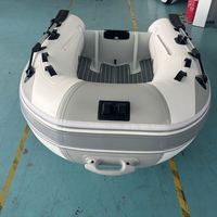 Bateau pneumatique à coque rigide en alliage d'aluminium de 2,5 m, capacité de 3 personnes, luxe pour les loisirs en plein air, personnalisation en Chine