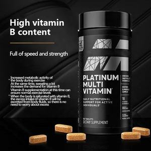 플래티넘 멀티 비타민 Bce 스포츠 피트니스 종합 비타민 타우린 정제 성인을위한 도매 근육과 에너지 증가 - Product Image 5