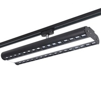 Lampu sorot LED Strip panjang komersial Indoor220V lampu rel langit-langit dapat diatur untuk sorot toko pakaian Supermarket