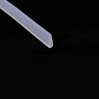 Tira de sellado de goma de silicona canal U de 1-5M para puerta de ducha embellecedor de borde de vidrio acristalamiento burlete protector de borde