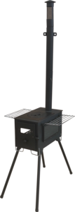 Estufa Portátil Simple de Acero para Leña, para Acampar, Hacer Barbacoa y Picnic, Ligera, Resistente al Viento, Plegable, para Leña/Carbón, Uso Manual - Product Image 2