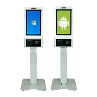 Kiosque de paiement tactile en libre-service de 21.5 pouces pour support mural ou support au sol pour magasin/restaurant avec fonction SDK