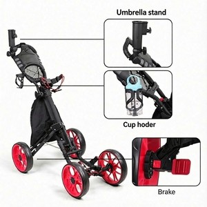 Sac de <span class=keywords><strong>golf</strong></span> pliable à quatre roues - Product Image 6