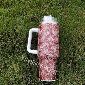 San valentino boccale isolato sottovuoto in acciaio inox con coperchio bottiglia personalizzata a doppia parete borraccia da viaggio con rivestimento in polvere G - Product Image 6