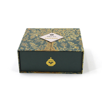 Boîte d'emballage de papier cadeau de thé Matcha à double porte haut de gamme avec logo personnalisé pour Matcha