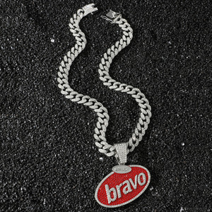 Collar con Colgante de Letra Elíptica de Estilo Hiphop Personalizado, Collares de Aleación para Hombre, Joyería de Moda al por Mayor - Product Image 3