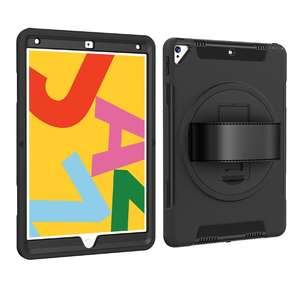 Ốp chống sốc cho <span class=keywords><strong>iPad</strong></span> 10.2 2019 2020 2021 9.7 2017 2018 Pro 10.5 không khí 3 Hybrid Rugged silicon dây đeo tay chân đế bìa da - Product Image 5