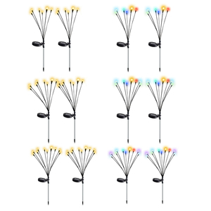 Solar Firefly Ip65 luci per fuochi d'artificio impermeabili Firefly Garden Landscape Solar Xmas Fairy Floor Plug Lamp - Product Image 5
