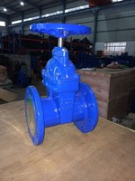 Vanne à opercule en fonte ductile GGG50 DIN3352 F5 à extrémité à bride, siège métallique plein, DN50-DN300 DN150 PN16, Fabrication professionnelle