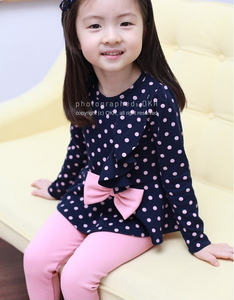 Conjuntos de Ropa Little Bow Suits, Conjuntos de Ropa para Niños de Fábrica con Volantes - Product Image 5