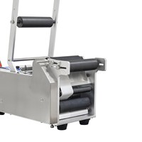 Machine d'étiquetage semi-automatique MT-50W pour bouteilles rondes de petite taille avec imprimante de date