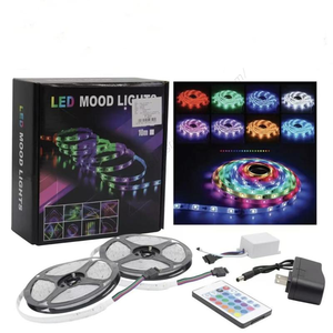 Bande LED RGB 5M en gros, 270 LED avec télécommande, étanche, pour cuisine, salon, décoration de fête - Product Image 4