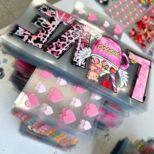 Saint Valentin 2026 16oz Uv Dtf Cup Wraps Autocollant en vrac Étanche Uv Dtf Designs Prêt <span class=keywords><strong>à</strong></span> presser Impression par transfert pour tasses - Product Image 1