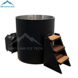 <span class=keywords><strong>Bain</strong></span> froid <span class=keywords><strong>rond</strong></span> pour 2 à 4 personnes, <span class=keywords><strong>double</strong></span> paroi en acier inoxydable, résistant aux intempéries, refroidisseur silencieux, extérieur - Product Image 5