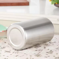 Camol Seau à glace droit double paroi 1,6 L personnalisé Accessoires de bar en acier inoxydable pour bar à domicile Hôtel Fête