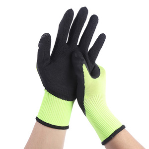 ถุงมือทำงานเคลือบยาง ผิวสัมผัสหยาบ ระบายอากาศได้ดี ถุงมืออเนกประสงค์เพื่อความปลอดภัย 13 เย็บ ปราศจากน้ำยาง - Product Image 2