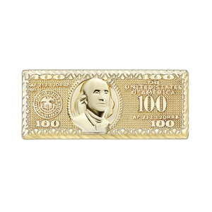 14K Gold Plated Double Two Finger <strong>Ring</strong> with 100 Benjamin Hundred Dollar Bill Design Unique Money <strong>Ring</strong> for <strong>Kids</strong> Men and Women - Product Image 2
