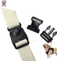 Sangle réglable en plastique POM noir professionnelle personnalisée de 38 mm avec boucle à fermoir pour sac à dos/sac à main