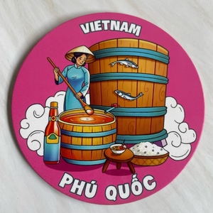 <span class=keywords><strong>Sous</strong></span>-verres en liège personnalisés pour boissons chaudes et tapis de voyage souvenir, design bohème, écologiques, forme carrée - Product Image 1