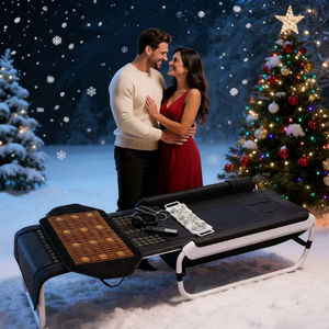 Lit de <span class=keywords><strong>massage</strong></span> thermique infrarouge pliable Cerage Smart V6 de style coréen avec rouleau de jade pour usage domestique - Product Image 1