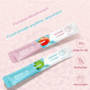 Collutorio Monodose Facile da Trasportare, Usa e Getta, Portatile, Gusto Frutta, Senza Alcool, Bustina da 10ml - Product Image 5