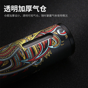 Encendedor de butano recargable JOFI, metálico, a prueba de polvo y viento, con encendido de pedernal, para viajes y regalo. - Product Image 3